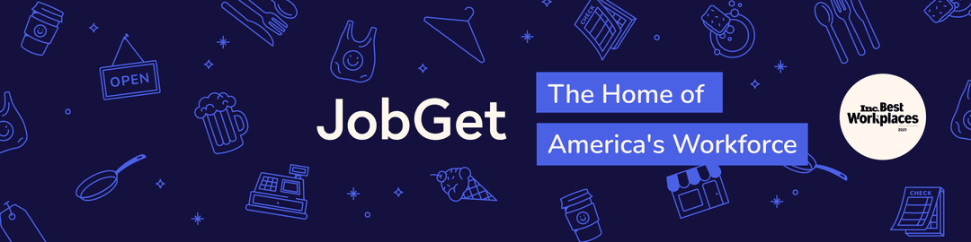 JobGet logo and tagline