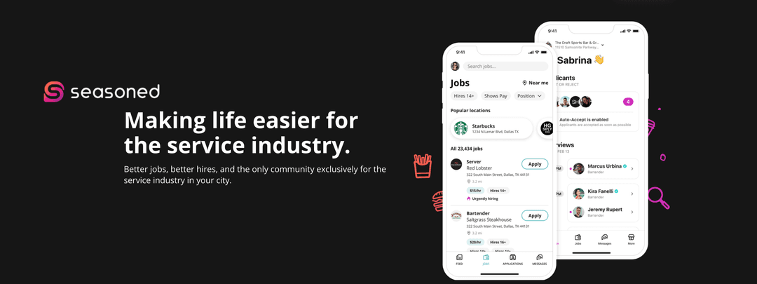 Banner showing Seasoned acquisition